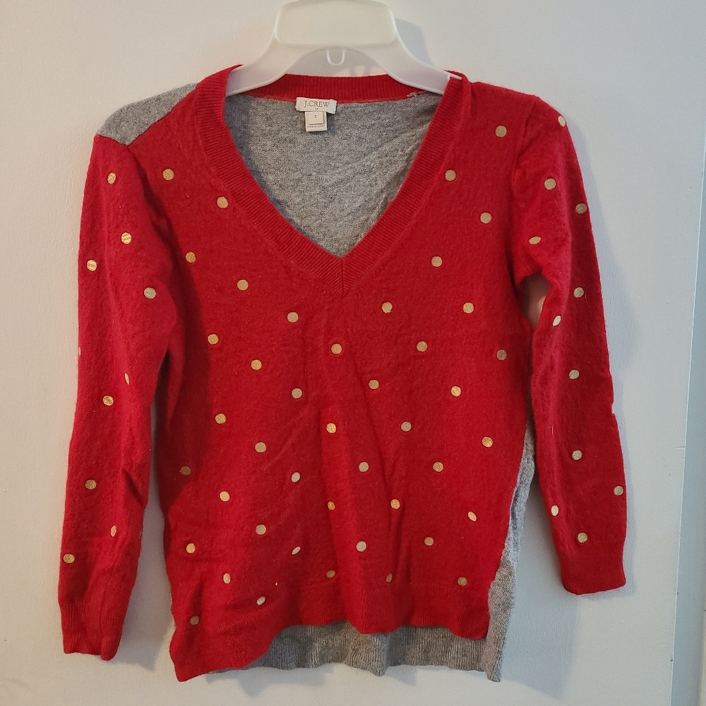 J Crew wool blend holiday sweater